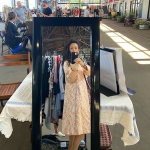 60’s silk brocade car coat